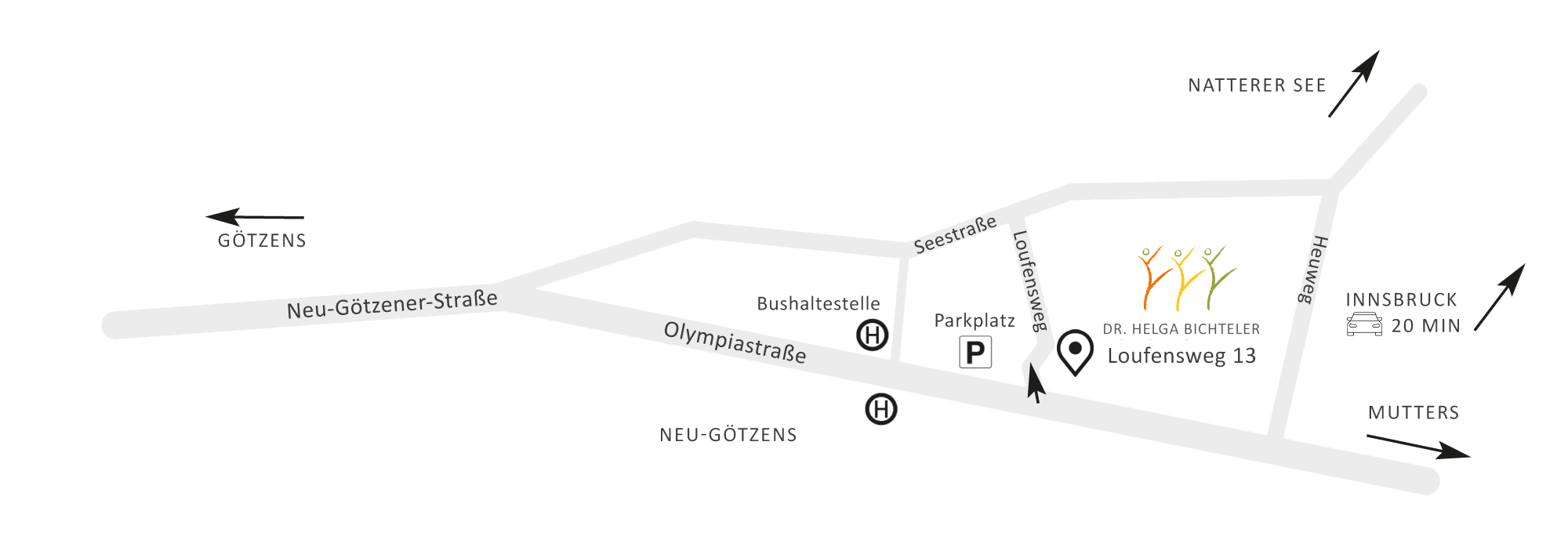 Anfahrtsplan Dr. Bichteler